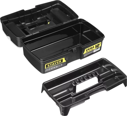 Ящик для инструмента &quot;VEGA-12&quot; пластиковый, STAYER 38105-13_z03 купить в Нефтеюганске