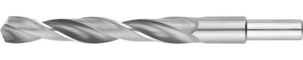 Сверло ЗУБР &quot;МАСТЕР&quot; по металлу с цилиндрическим хвостовиком, сталь Р6М5, винтовой прокат, D 17.0мм, L-184/125мм 4-29621-184-17 купить в Нефтеюганске