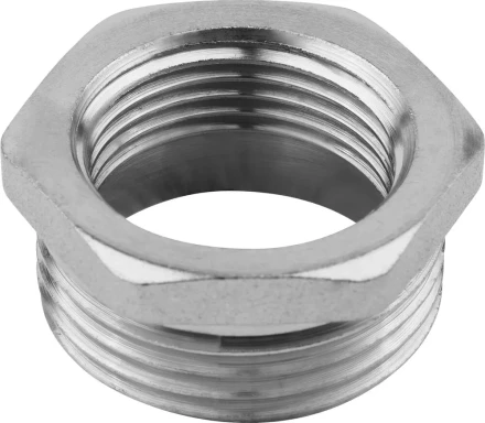 Футорка ЗУБР &quot;ЭКСПЕРТ&quot;, никелированная латунь, 1/2&quot; х 3/8&quot; 51281-1/2-3/8 купить в Нефтеюганске