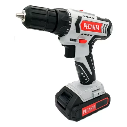 Дрель-шуруповерт аккумуляторная Ресанта ДА-18-2ЛК 75/14/5 купить в Нефтеюганске