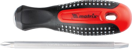 Отвертка комбинированная Fusion SL6,0 / Ph2 мм CrV 3-х компонентная рукоятка &quot;anti slip&quot; Matrix 11451 купить в Нефтеюганске
