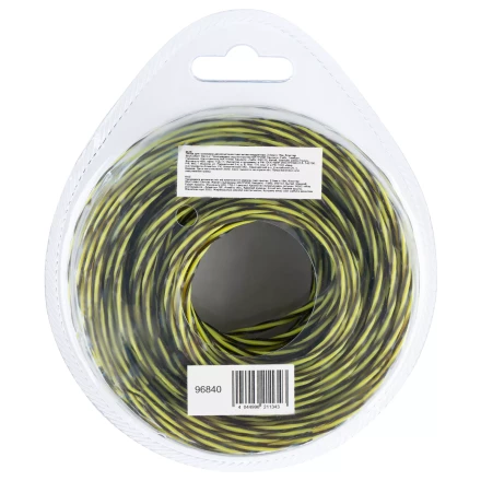 Леска для триммера двухкомпонентная витая квадратная, 2,0мм х 15м, блистер SkyCutter Denzel 96840 купить в Нефтеюганске