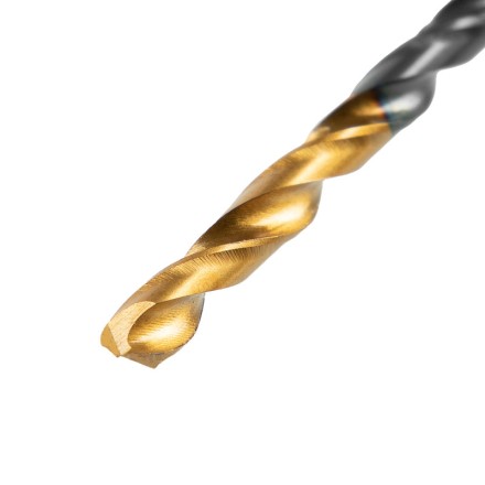 Сверло по металлу, 2,5 мм, HSS-Tin, Golden Tip, 10 шт. Denzel 717204 купить в Нефтеюганске