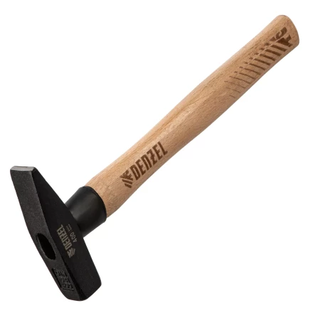 Молоток слесарный, 400 г Denzel, кованый квадратный боек, буковая рукоятка, 10428 купить в Нефтеюганске