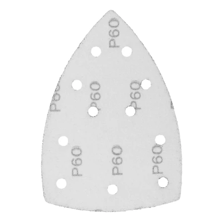 Треугольник абразивный на ворc. подложке под &quot;липучку&quot;, перф., P 60, 150х150х100 мм, 5 шт. Denzel 738587 купить в Нефтеюганске