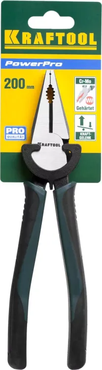 Плоскогубцы KRAFTOOL "PowerPro" комбинированные, CrMo-сталь, покрытие оксидированное с полировкой, 200мм 22001-1-20_z01 купить в Нефтеюганске