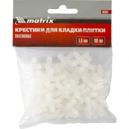 Крестики 5 мм для кладки плитки 100 штук MATRIX артикул 88093