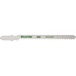 Полотна KRAFTOOL, T227D, для эл/лобзика, HSS, по мягкому металлу, фигурный рез, EU-хвост., шаг 3мм, 75мм, 2шт 159558-3