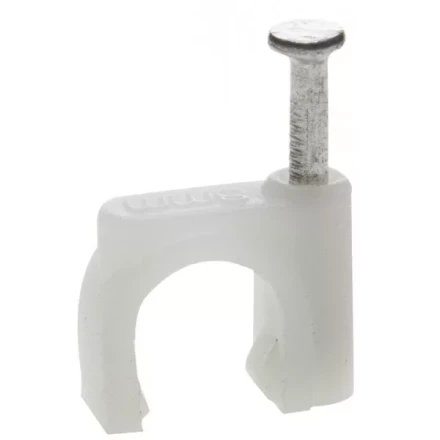 ЗУБР &quot;МАСТЕР&quot;. Скоба-держатель для круглого кабеля, с оцинкованным гвоздем, 4 мм, 50 шт 45111-04 купить в Нефтеюганске