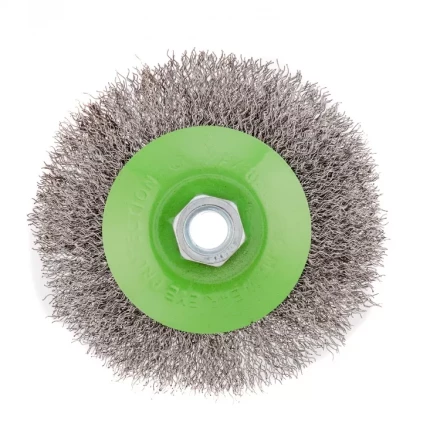 Щетка для УШМ 115 мм М14 тарелка витая проволока Сибртех 746127 купить в Нефтеюганске