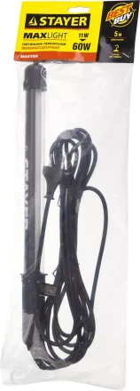 Светильник люминесцентный переносной, 5м, 11 (60) Вт, 220 В, STAYER 56065-11 купить в Нефтеюганске