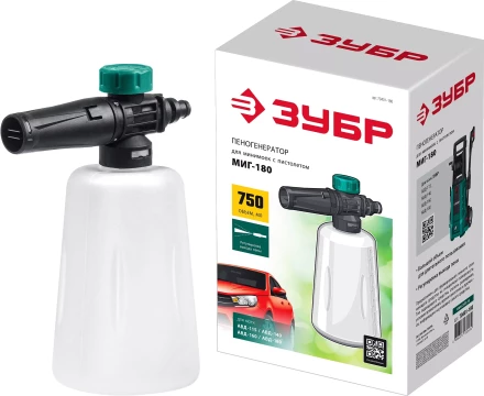 ЗУБР для пистолета МИГ-180, пеногенератор для минимоек (70401-180) купить в Нефтеюганске