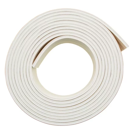 Уплотнитель резиновый, 24 м, профиль &quot;E&quot;, белый Сибртех 88905 купить в Нефтеюганске