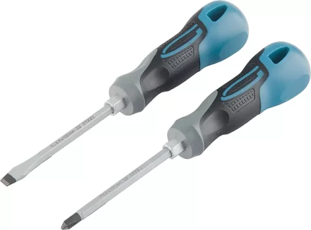 Набор отвёрток комбинированный 2 шт,S2 трехкомпонентная рукоятка GROSS 12168 купить в Нефтеюганске