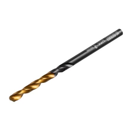 Сверло по металлу, 3 мм, HSS-Tin, Golden Tip, 10 шт. Denzel 717205 купить в Нефтеюганске