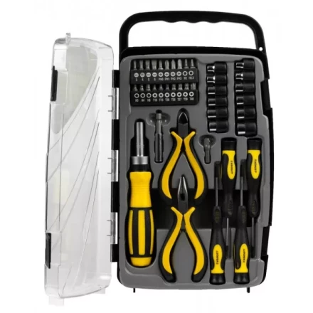 Набор STAYER &quot;MASTER&quot;: Отвертка реверсивная с эргономичной ручкой, с насадками, в пластмассовом боксе, 41 предмет 25311-H41 купить в Нефтеюганске