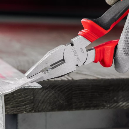 Плоскогубцы комбинированные Matrix, 200 мм, хром-ванадий, двухкомпонентные рукоятки, 17092 купить в Нефтеюганске