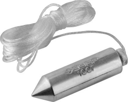 Отвес ЗУБР "МАСТЕР" строительный со шнуром, в пластиковом контейнере,100 г 0636-100_z01 купить в Нефтеюганске