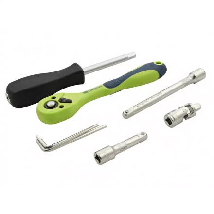 Набор инструментов 56 предметов, CrV, 1/4&quot; Сибртех 13525 купить в Нефтеюганске