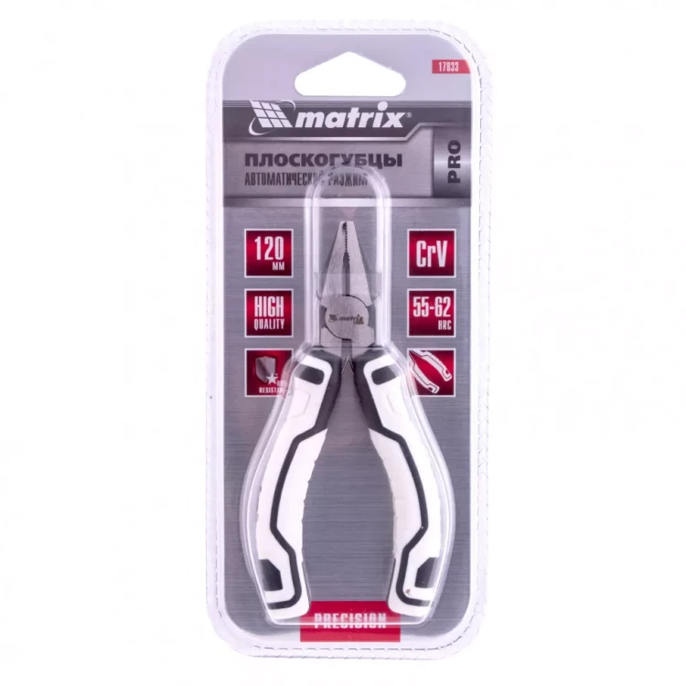 Плоскогубцы Mini 120 мм авторазжим Pro Matrix 17833 купить в Нефтеюганске
