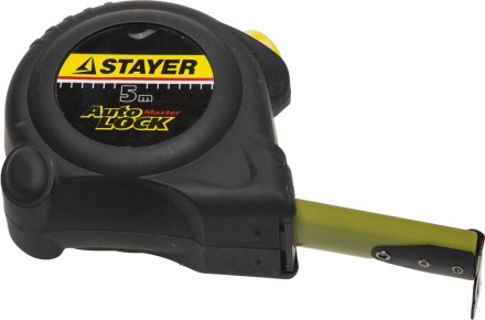 Рулетка STAYER &quot;MASTER&quot; &quot;AUTOLOCK&quot;, корпус с резиновым напылением, автостоп, 5мх25мм 2-34126-05-25_z01 купить в Нефтеюганске