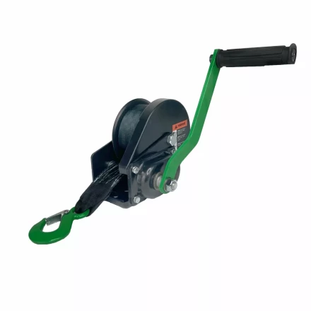 Лебедка ручная барабанная с тормозом HITCH HWB 500 500 кг лента 10 м (SZ073181) купить в Нефтеюганске