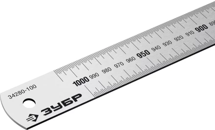 ЗУБР Про-100, длина 1.0 м, усиленная нержавеющая линейка, Профессионал (34280-100) купить в Нефтеюганске