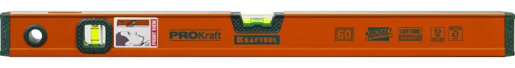 Уровень KRAFTOOL алюминиевый, 2 глазка, 60см 34721-060_z01 купить в Нефтеюганске