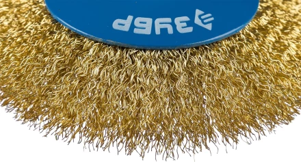 ЗУБР &quot;ПРОФЕССИОНАЛ&quot;. Щетка коническая для УШМ, витая латунированная стальная проволока 0,3мм, 100ммхМ14 35267-100_z02 купить в Нефтеюганске