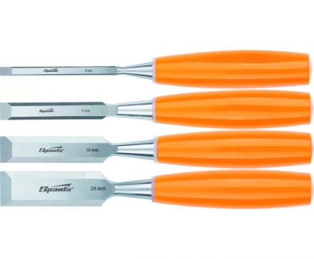 Набор стамесок плоских 4 штуки 6-12-18-24 мм SPARTA 24412 купить в Нефтеюганске