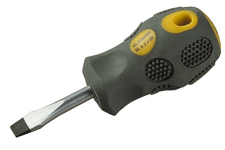 Отвертка STAYER &quot;PROFESSIONAL&quot; &quot;MAX-GRIP&quot; слесарная, Cr-V, намагниченная, SL 6,5х38мм 2580-38-6.0 G купить в Нефтеюганске