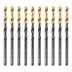 Сверло по металлу, 4 мм, HSS-Tin, Golden Tip, 10 шт. Denzel 717209 купить в Нефтеюганске