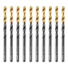 Сверло по металлу, 4 мм, HSS-Tin, Golden Tip, 10 шт. Denzel 717209 купить в Нефтеюганске