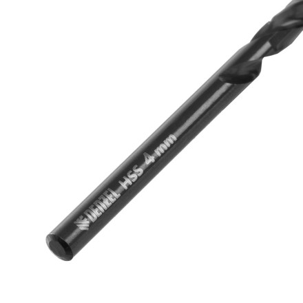 Сверло по металлу, 4 мм, HSS-Tin, Golden Tip, 10 шт. Denzel 717209 купить в Нефтеюганске