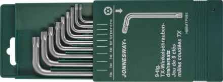Комплект угловых ключей TORX с центрированным штифтом Т10-Т50 9предметов S2 H08MTP09S Jonnesway 47100 купить в Нефтеюганске