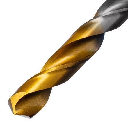 Сверло спиральное по металлу Denzel, 11 х 195 мм, Р6М5, Golden Tip, удлиненное 718264 купить в Нефтеюганске