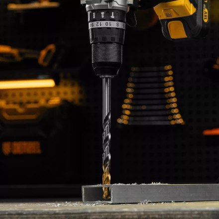 Сверло спиральное по металлу Denzel, 11 х 195 мм, Р6М5, Golden Tip, удлиненное 718264 купить в Нефтеюганске