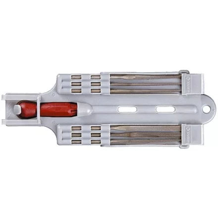 Набор ЗУБР: Надфили с пластиковой ручкой, с подвеской, 140мм, 6шт 4-16055-H6 купить в Нефтеюганске