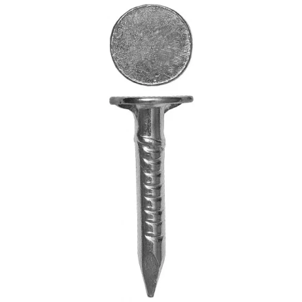 Гвозди оцинкованные с большой головкой, в п/э пакете, 3,0x50мм, 25шт 3060-30-50 купить в Нефтеюганске
