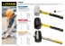 Киянка STAYER &quot;PROFI&quot; резиновая БЕЛАЯ, с фиберглассовой ручкой, 230г 20533-230 купить в Нефтеюганске