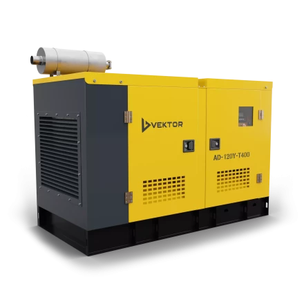 Дизельный генератор Vektor AD-120Y-T400 в шумозащитном кожухе с АВР купить в Нефтеюганске