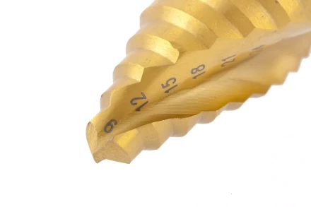 Сверло ступенчатое 9-12-15-18-21-24-27-30-33-36 мм HSS спиральный Профиль шестигранный хвостовик Matrix 72358 купить в Нефтеюганске