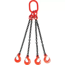 Строп цепной TOR 4СЦ г/п 4,25 т 10,0 м с самозакрывающимися крюками 1018385