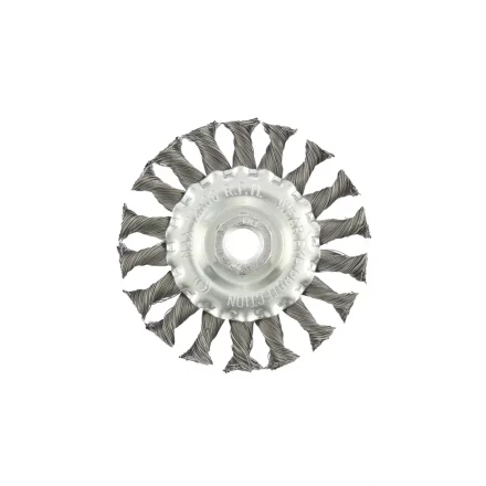 Щетка для УШМ 100 мм М14 плоская крученая проволока 0,8 мм MTX 74643 купить в Нефтеюганске