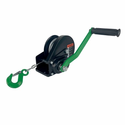 Лебедка ручная барабанная с тормозом HITCH HWB 800 800 кг канат 10 м (SZ073182) купить в Нефтеюганске