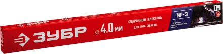 ЗУБР Д 4.0 х 450 мм, 1 кг в коробке, МР-3 рутиловый, электрод сварочный (40011-4.0) купить в Нефтеюганске