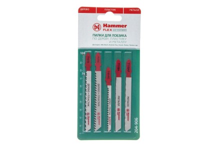 Пилки для лобзика HAMMER JG WD-PL-MT set No6 (5pcs) купить в Нефтеюганске