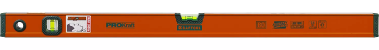 Уровень KRAFTOOL алюминиевый, 2 глазка, 80см 34721-080_z01 купить в Нефтеюганске