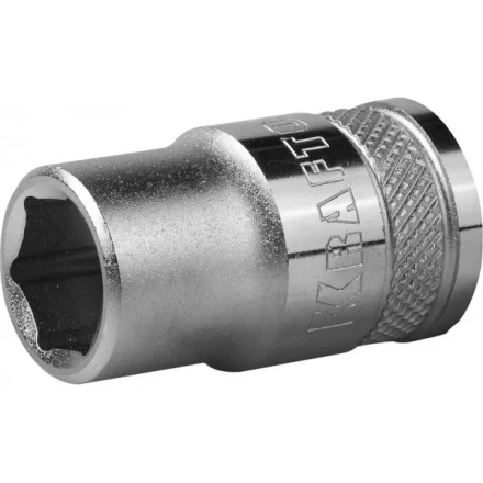 Торцовая головка KRAFTOOL &quot;INDUSTRIE QUALITAT&quot;, Cr-V, FLANK, хромосатинированная, 1/2&quot;, 12 мм 27805-12_z01 купить в Нефтеюганске