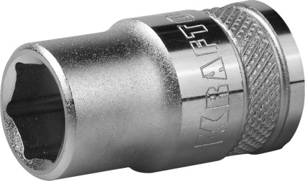 Торцовая головка KRAFTOOL &quot;INDUSTRIE QUALITAT&quot;, Cr-V, FLANK, хромосатинированная, 1/2&quot;, 12 мм 27805-12_z01 купить в Нефтеюганске